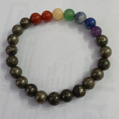 SEVEN CHAKRA WITH PYRITE